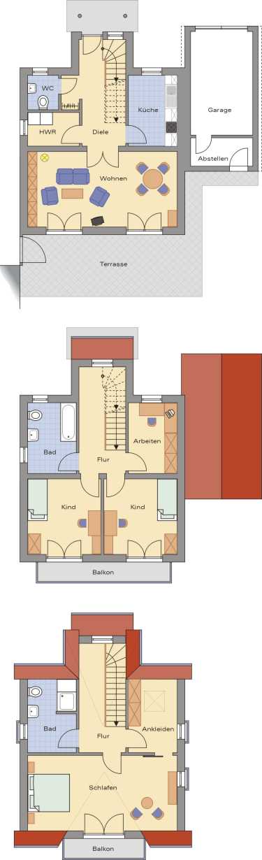 Grundrisse Haus 3